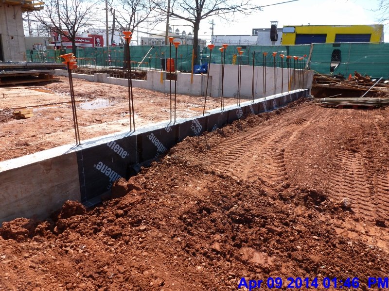 Backfill foundation walls A-B line 4 Facing West (800x600)